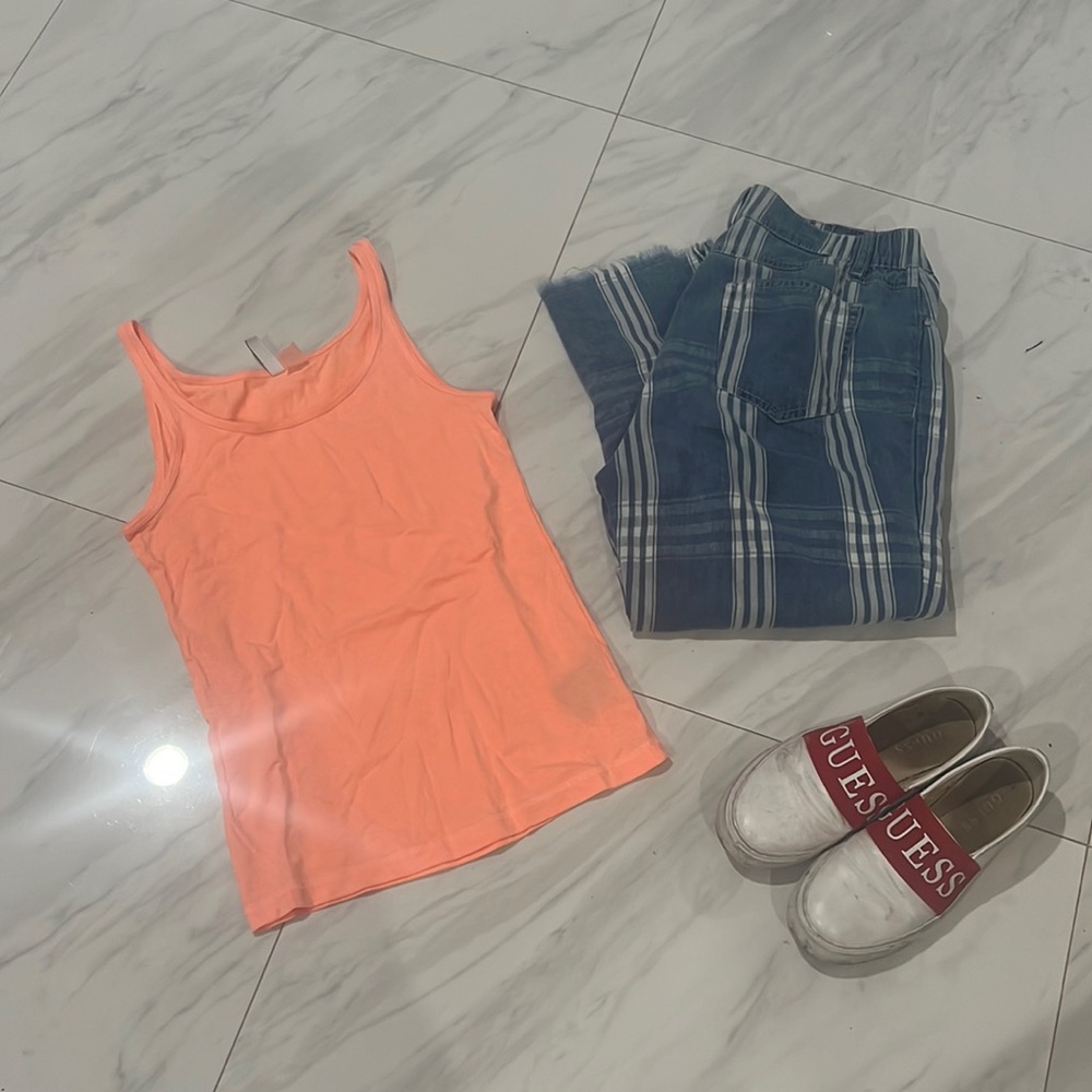 Pink and orange tank